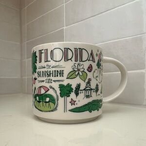 Starbucks Florida Sunshine State Mug - White and Green
